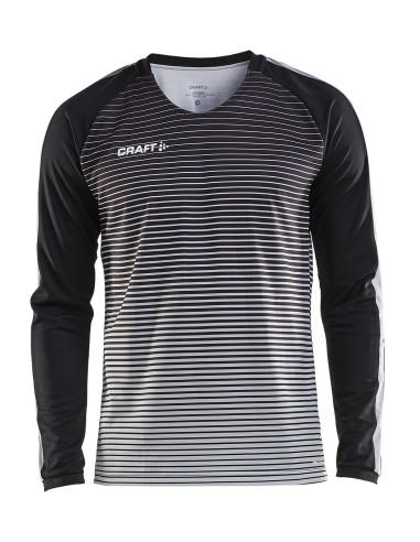 Craft Pro Control Stripe Jersey LS - Noir & Gris