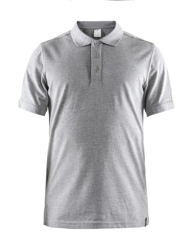 Craft Casual Polo Pique - Gris Chiné