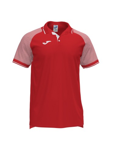 Joma Essential II Polo - Rouge & Blanc