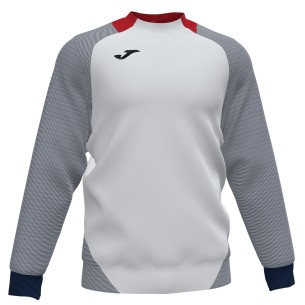Joma Essential II Sweat - Blanc, Rouge & Marine Foncé