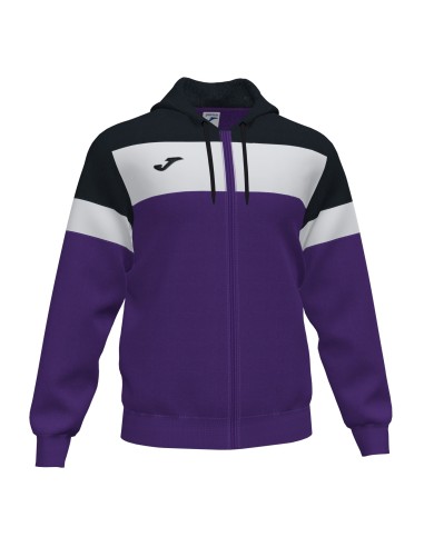 Joma Crew IV Sweat Zippé - Violet, Noir & Blanc