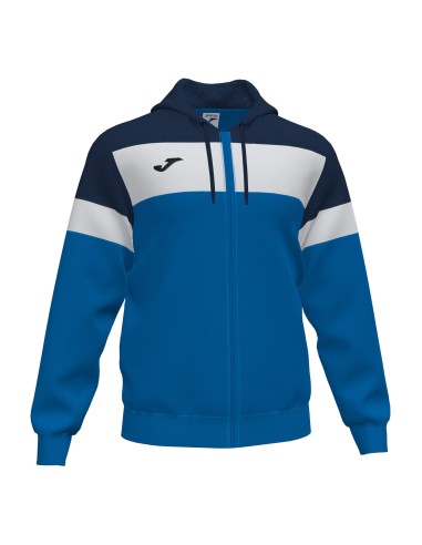 Joma Crew IV Sweat Zippé - Royal, Marine Foncé & Blanc