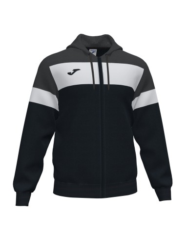 Joma Crew IV Sweat Zippé - Noir, Anthracite & Blanc