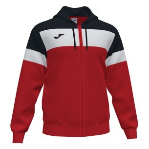 Joma Crew IV Sweat Zippé - Rouge, Noir & Blanc