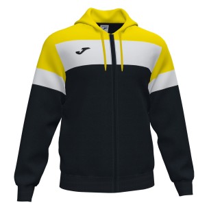 Joma Crew IV Sweat Zippé - Noir, Jaune & Blanc