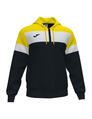 Joma Crew IV Sweat Zippé - Noir, Jaune & Blanc