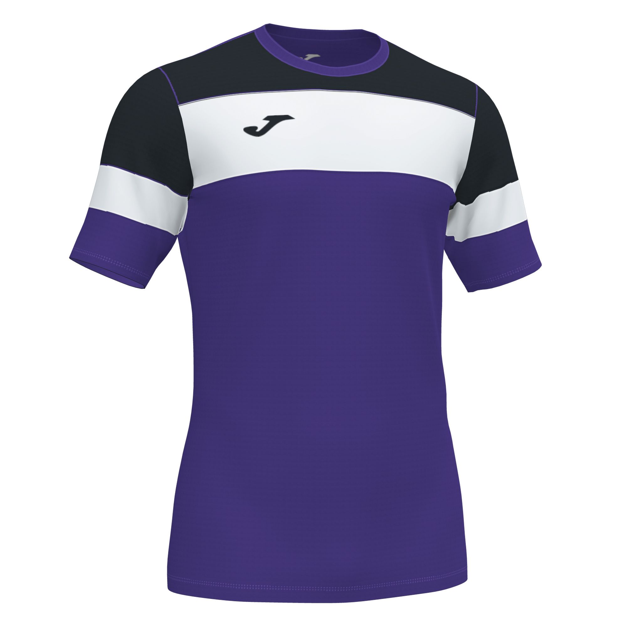 Joma Crew IV T Shirt Violet Noir Blanc