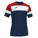 Joma Crew IV T-Shirt - Marine Foncé, Rouge & Blanc