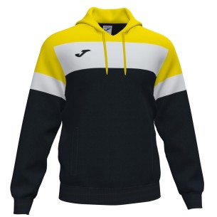 Joma Crew IV Sweat Capuche - Noir, Jaune & Blanc