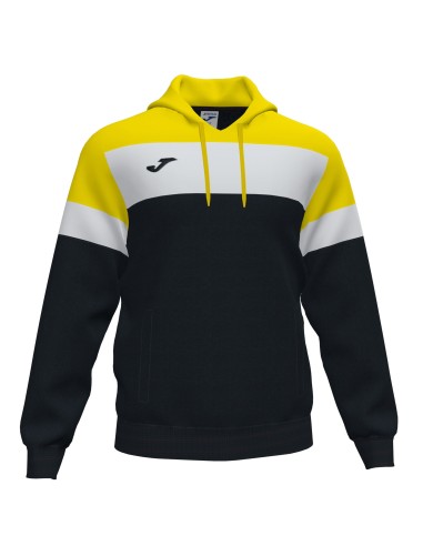 Joma Crew IV Sweat Capuche - Noir, Jaune & Blanc