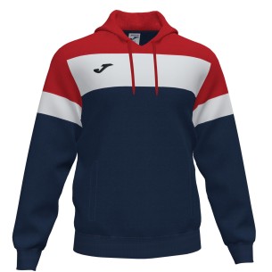 Joma Crew IV Sweat Capuche - Marine Foncé, Rouge & Blanc