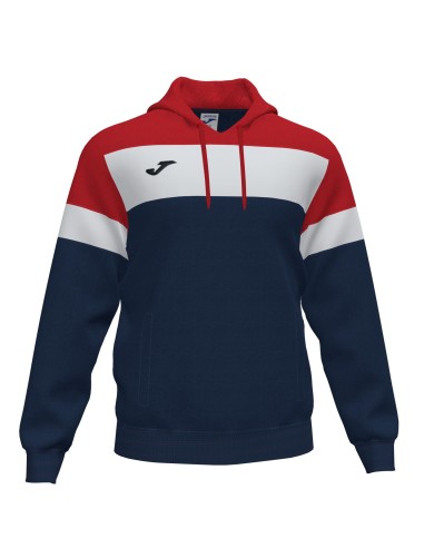 Joma Crew IV Sweat Capuche - Marine Foncé, Rouge & Blanc