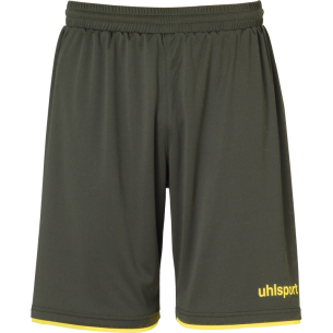 Uhlsport Club Shorts - Olive & Jaune Citron