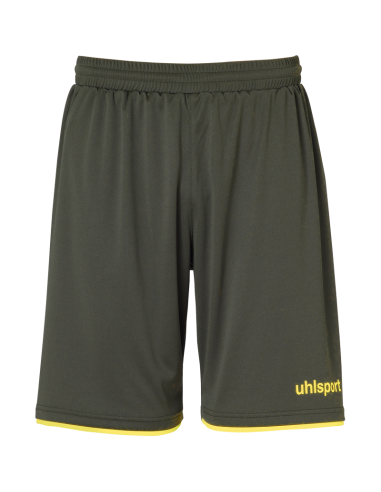 Uhlsport Club Shorts - Olive & Jaune Citron