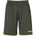 Uhlsport Club Shorts - Olive & Jaune Citron