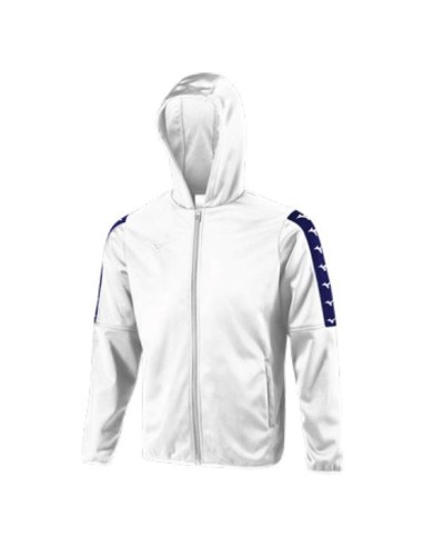 Mizuno Nara Bonded Hooded Jacket - Blanc