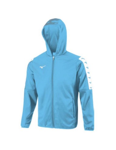 Mizuno Nara Bonded Hooded Jacket - Bleu Ciel