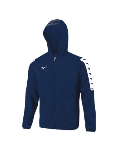 Mizuno Nara Bonded Hooded Jacket - Bleu Marine