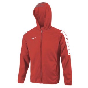 Mizuno Nara Bonded Hooded Jacket - Rouge