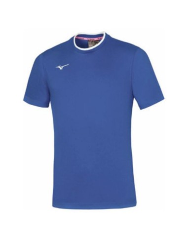 Mizuno Tee - Royal & Blanc