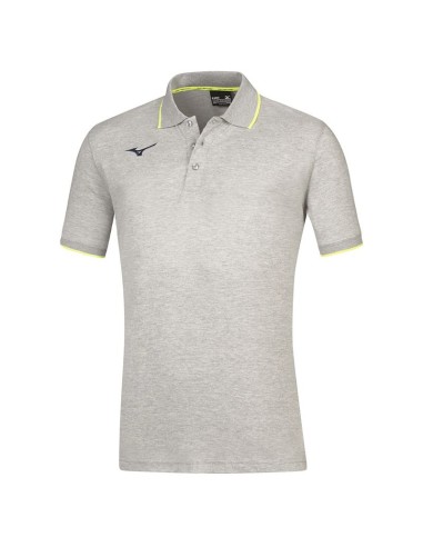 Mizuno Polo - Gris & Jaune