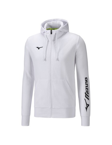 Mizuno Terry Full Zip Hoodie Femme - Blanc