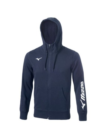 Mizuno Terry Full Zip Hoodie Femme - Marine