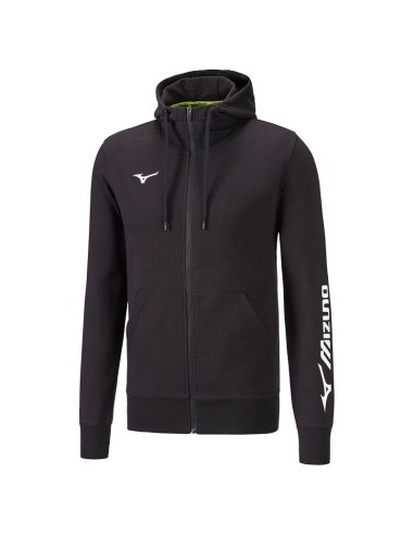 Mizuno Terry Full Zip Hoodie Femme - Noir