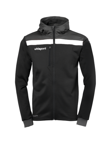 Uhlsport Offense 23 Multi Hood Jacket - Noir, Anthracite & Blanc