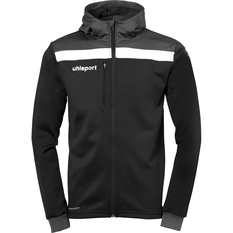Uhlsport Offense 23 Multi Hood Jacket - Noir, Anthracite & Blanc