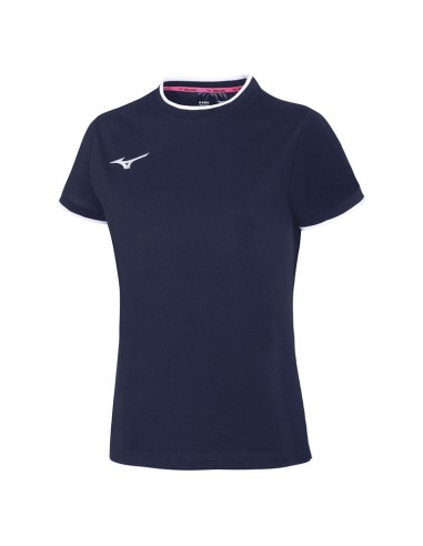 Mizuno Tee - Femme - Marine & Blanc