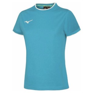 Mizuno Tee - Femme - Ciel & Blanc