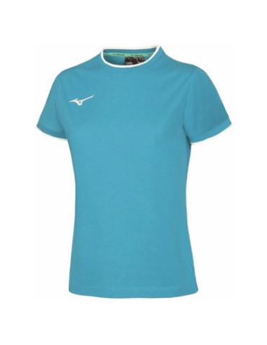 Mizuno Tee - Femme - Ciel & Blanc