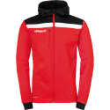 Uhlsport Offense 23 Multi Hood Jacket - Rouge, Noir & Blanc