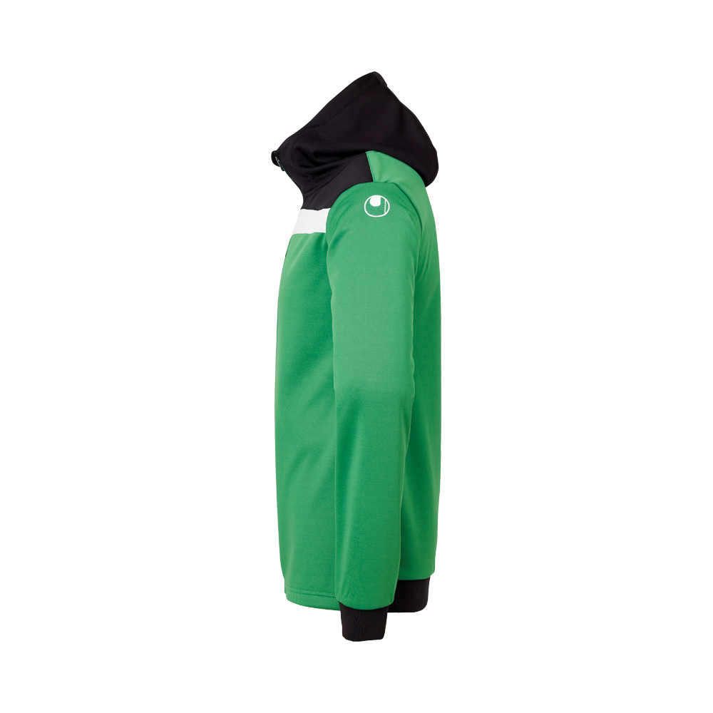 Uhlsport Offense 23 Multi Hood Jacket - Vert, Noir & Blanc