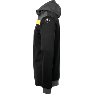 Uhlsport Offense 23 Multi Hood Jacket - Noir, Anthracite & Jaune Citron 2
