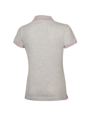 Mizuno Polo - Femme - Gris Chiné & Rose