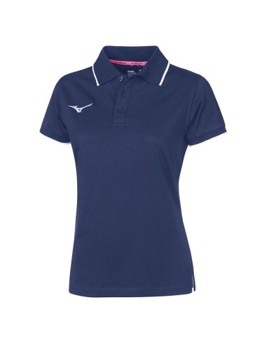 Mizuno Polo - Femme - Marine & Blanc