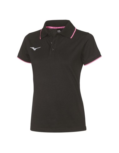 Mizuno Polo - Femme - Noir & Rose