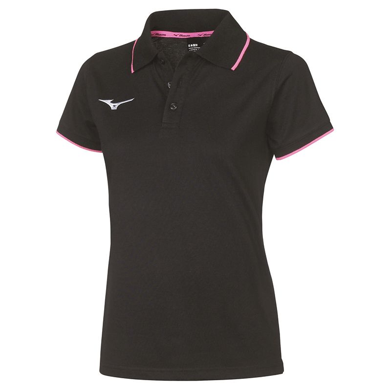 Mizuno Polo - Femme - Noir & Rose