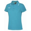 Mizuno Polo - Femme - Ciel & Blanc