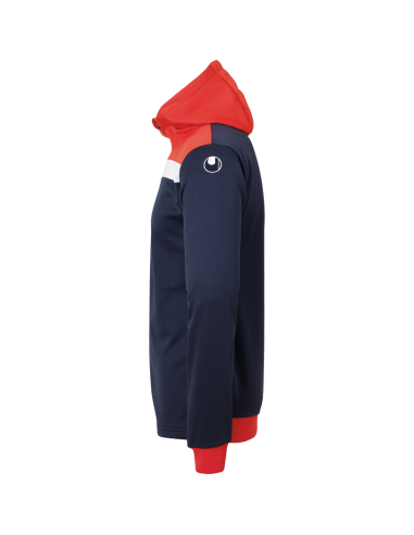 Uhlsport Offense 23 Multi Hood Jacket - Marine, Rouge & Blanc