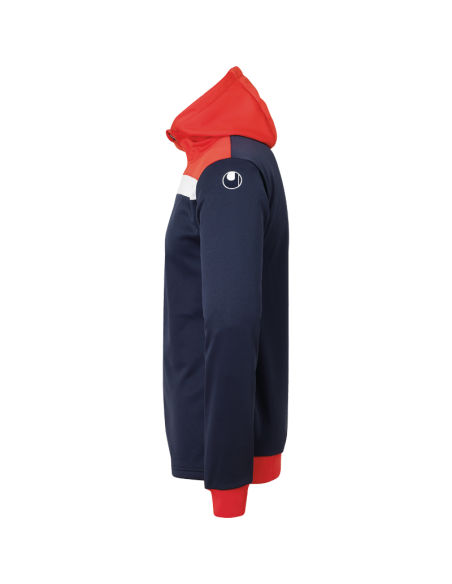 Uhlsport Offense 23 Multi Hood Jacket - Marine, Rouge & Blanc