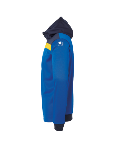 Uhlsport Offense 23 Multi Hood Jacket - Azur, Marine & Jaune Citron
