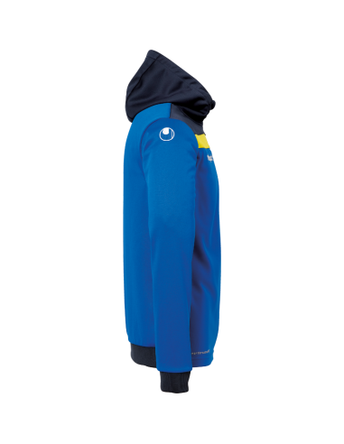 Uhlsport Offense 23 Multi Hood Jacket - Azur, Marine & Jaune Citron