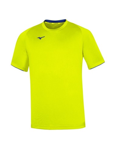 Mizuno Core Short Sleeve Tee - Jaune & Royal