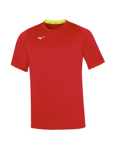 Mizuno Core Short Sleeve Tee - Rouge & Jaune