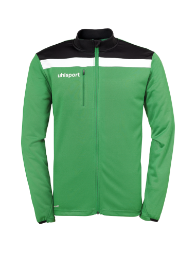 Uhlsport Offense 23 Poly Jacket - Vert, Noir & Blanc