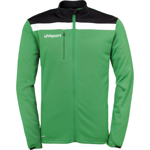 Uhlsport Offense 23 Poly Jacket - Vert, Noir & Blanc