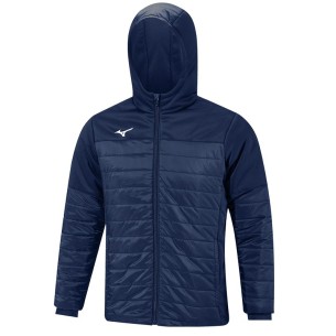 Mizuno Sapporo Hooded Hybrid Jacket - Marine
